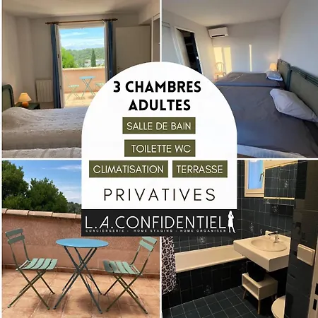 10 A 12 Pers Famille Amateurs Randonnee Boulouris Panorama Raphael Tennis Piscine Partage *