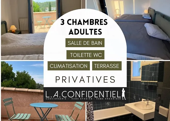 10 à 12 Pers Famille Amateurs Randonnée Boulouris Panorama Raphael Tennis Piscine Partagé *